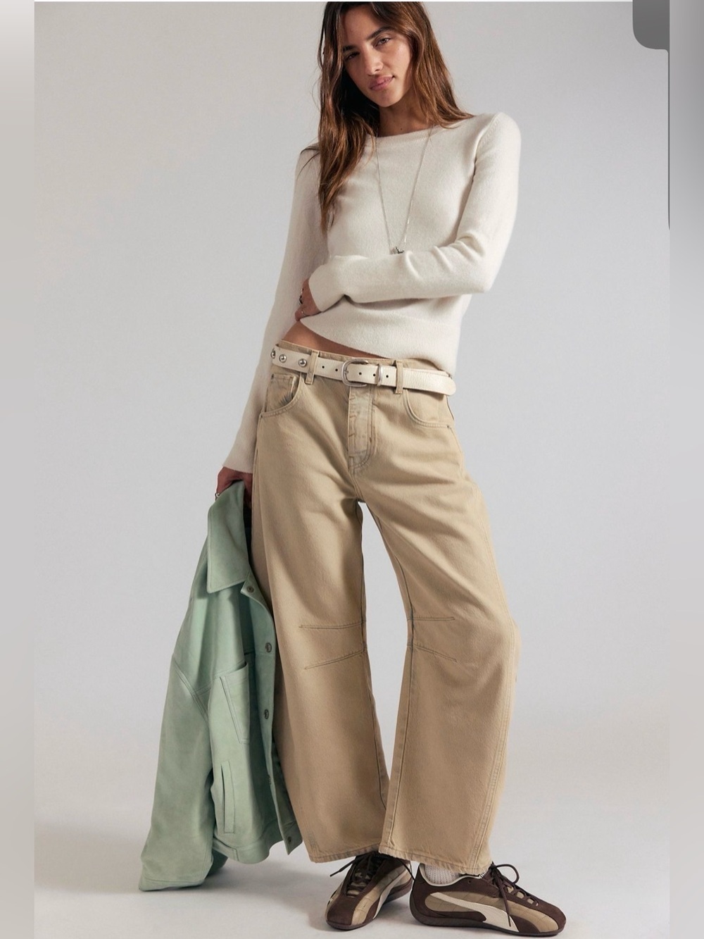 Free People Good Luck Barrel Jeans